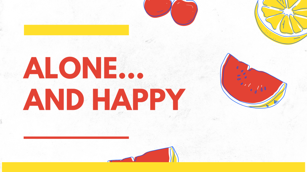 alone, happy, canva