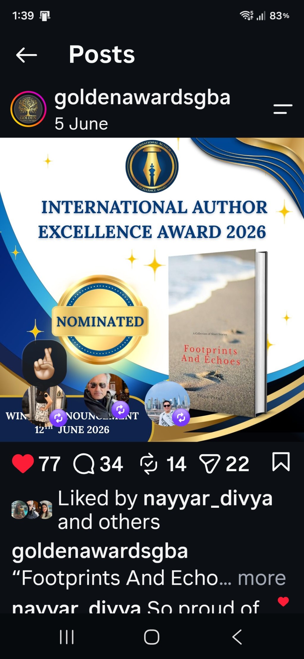Award Nomination